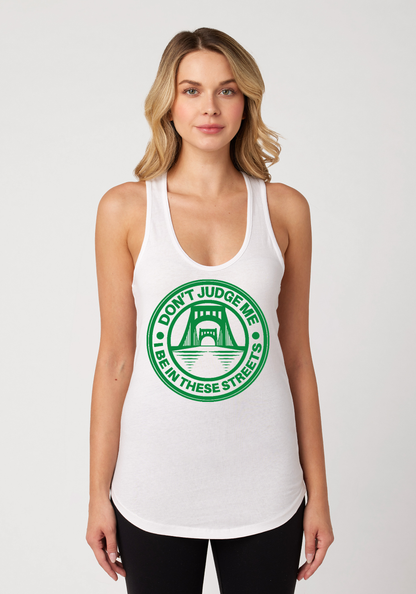 White Women's Racerback Tank - The Capital