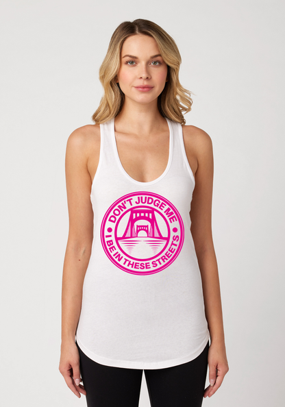 White Women's Racerback Tank - The Capital