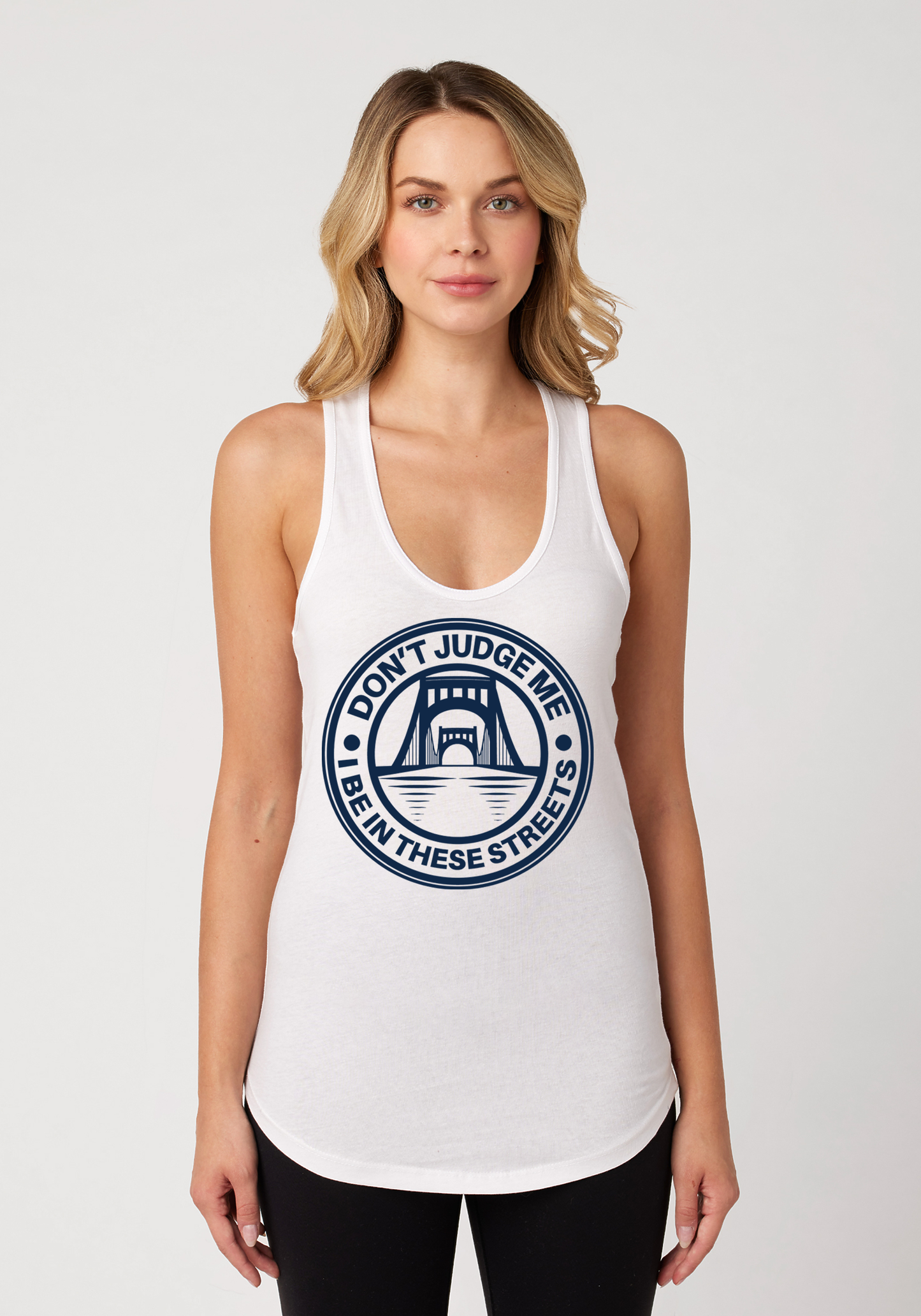 White Women's Racerback Tank - The Capital