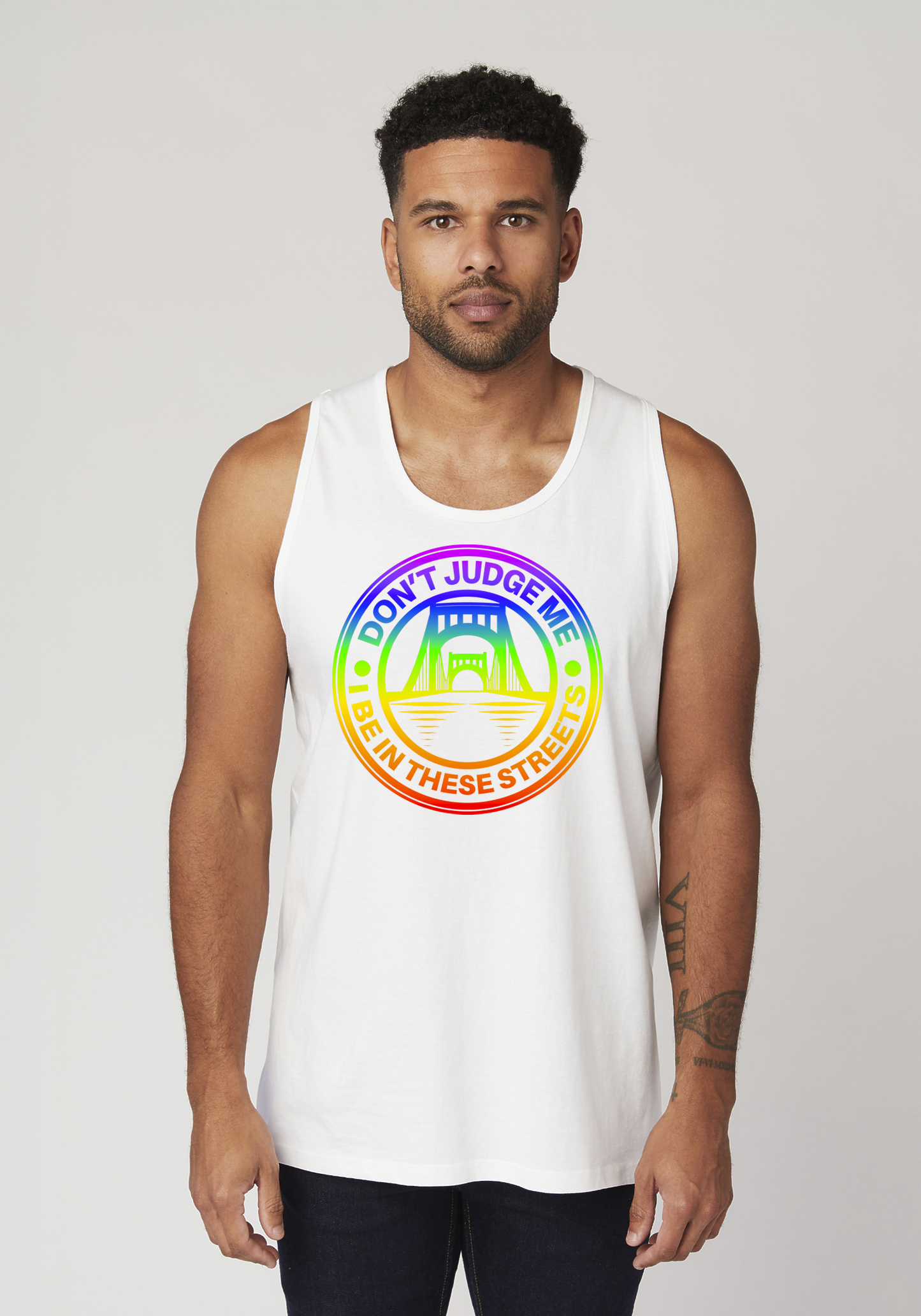 White Men's Tank Top - The Capital
