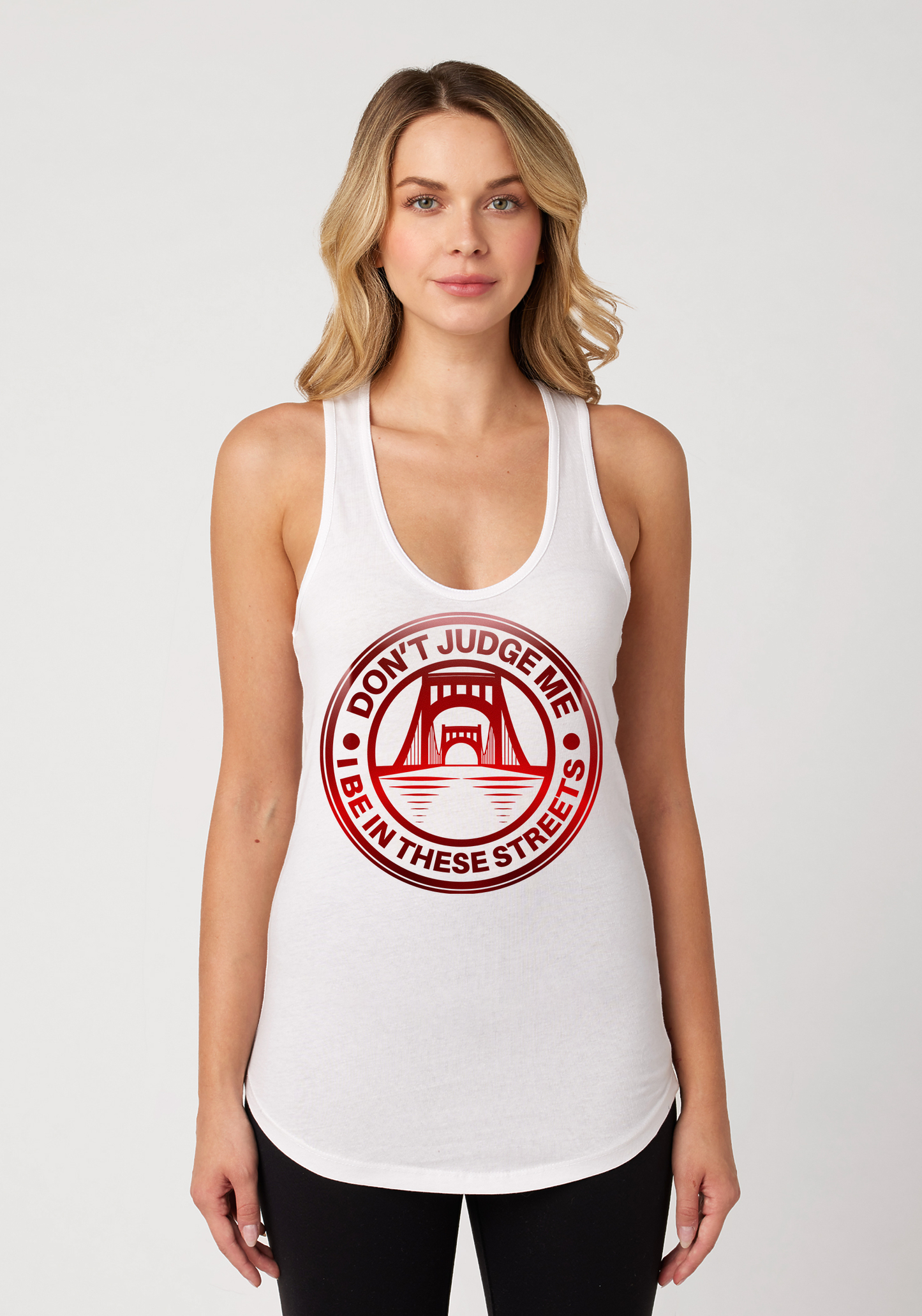 White Women's Racerback Tank - The Capital