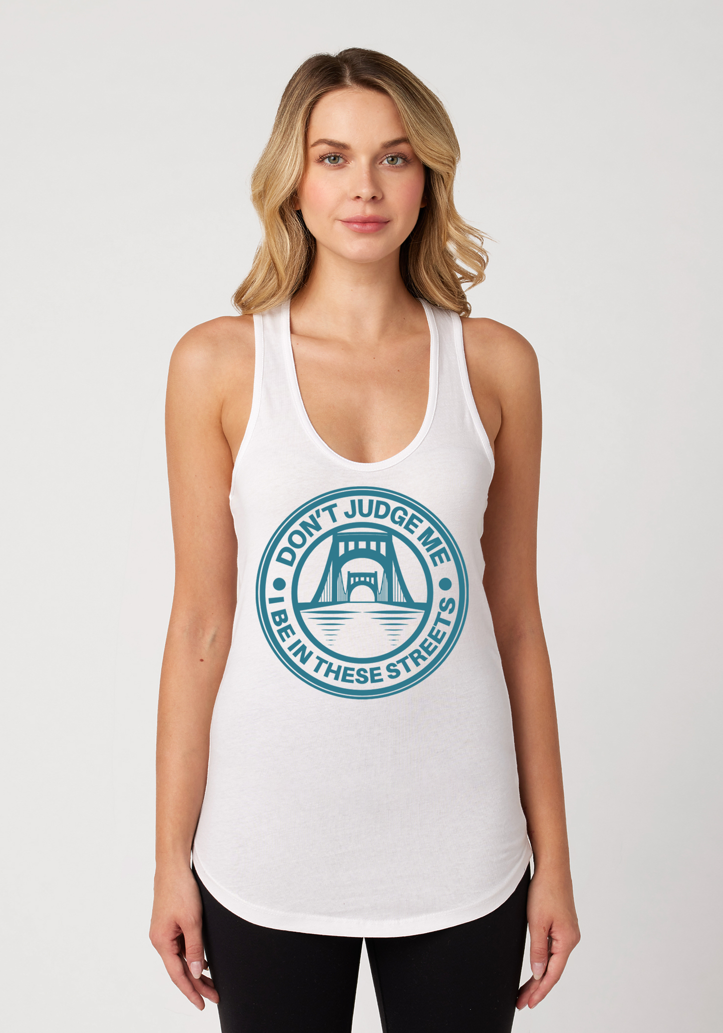 White Women's Racerback Tank - The Capital