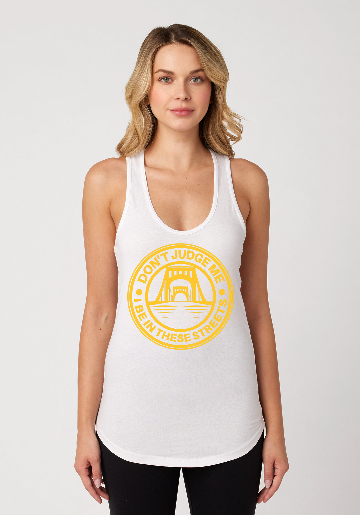 White Women's Racerback Tank - The Capital