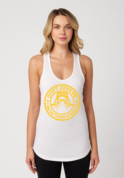 White Women's Racerback Tank - The Capital