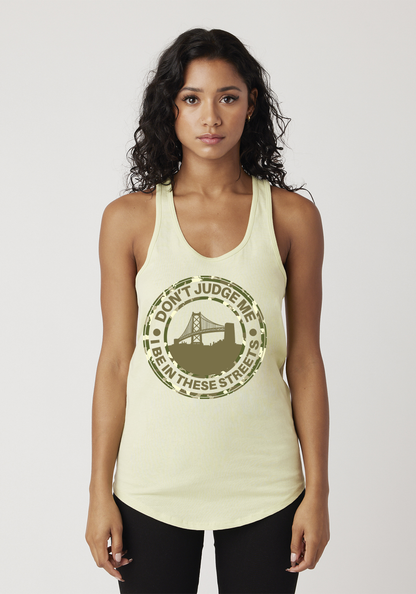 Yellow Women's Racerback Tank - The Town