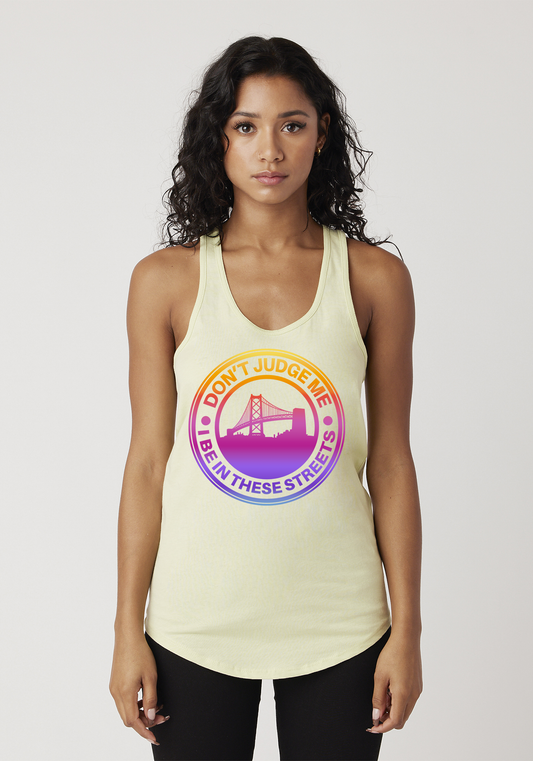 Yellow Women's Racerback Tank - The Town