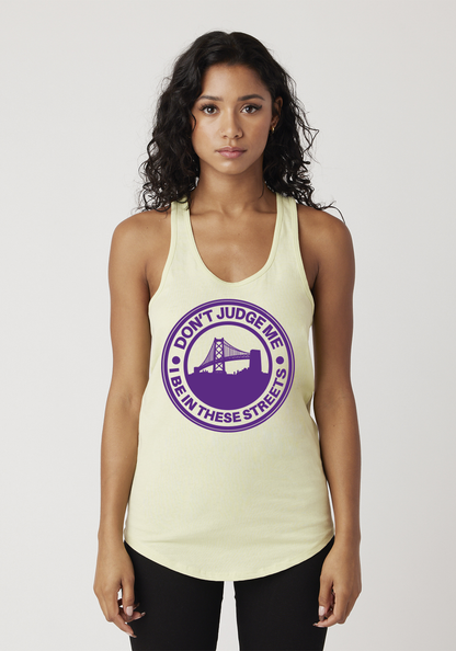 Yellow Women's Racerback Tank - The Town