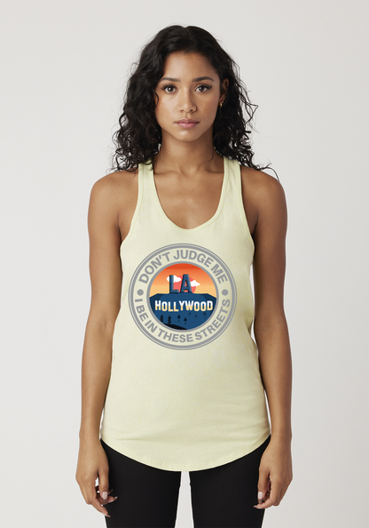 Yellow Women's Racerback Tank - Hollywood