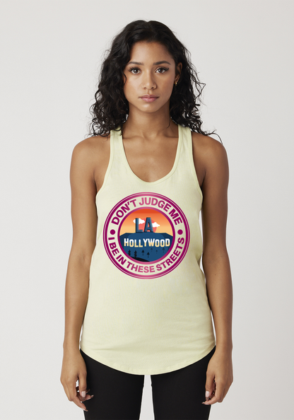 Yellow Women's Racerback Tank - Hollywood