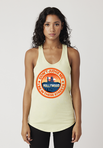 Yellow Women's Racerback Tank - Hollywood