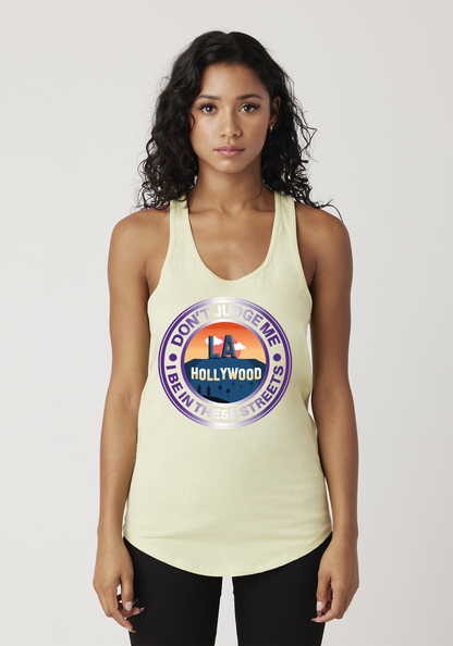 Yellow Women's Racerback Tank - Hollywood