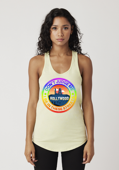 Yellow Women's Racerback Tank - Hollywood