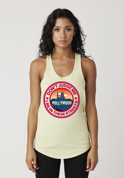 Yellow Women's Racerback Tank - Hollywood