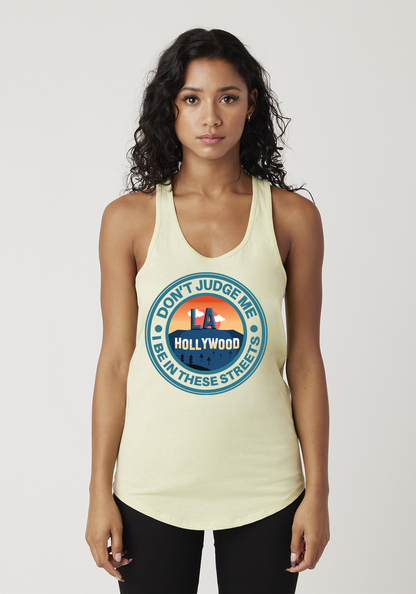 Yellow Women's Racerback Tank - Hollywood