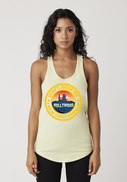 Yellow Women's Racerback Tank - Hollywood