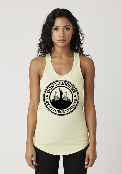 Yellow Women's Racerback Tank - The City