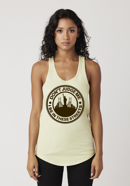 Yellow Women's Racerback Tank - The City