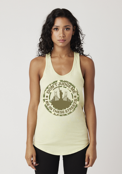 Yellow Women's Racerback Tank - The City
