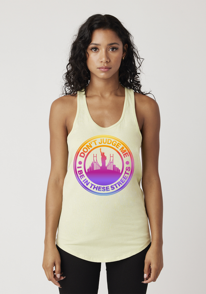 Yellow Women's Racerback Tank - The City