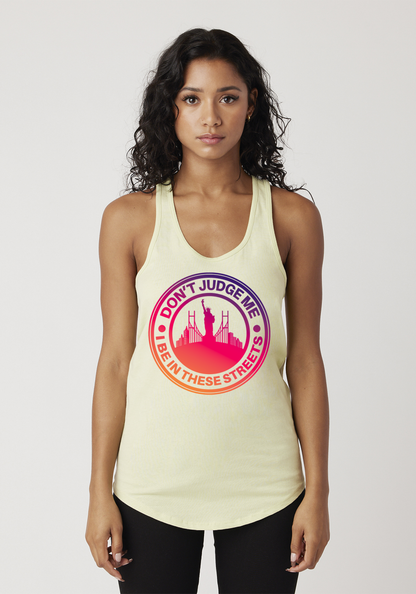 Yellow Women's Racerback Tank - The City