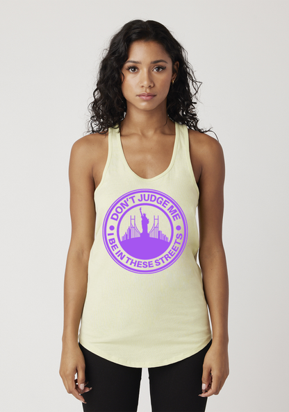 Yellow Women's Racerback Tank - The City