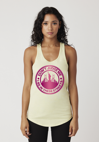 Yellow Women's Racerback Tank - The City
