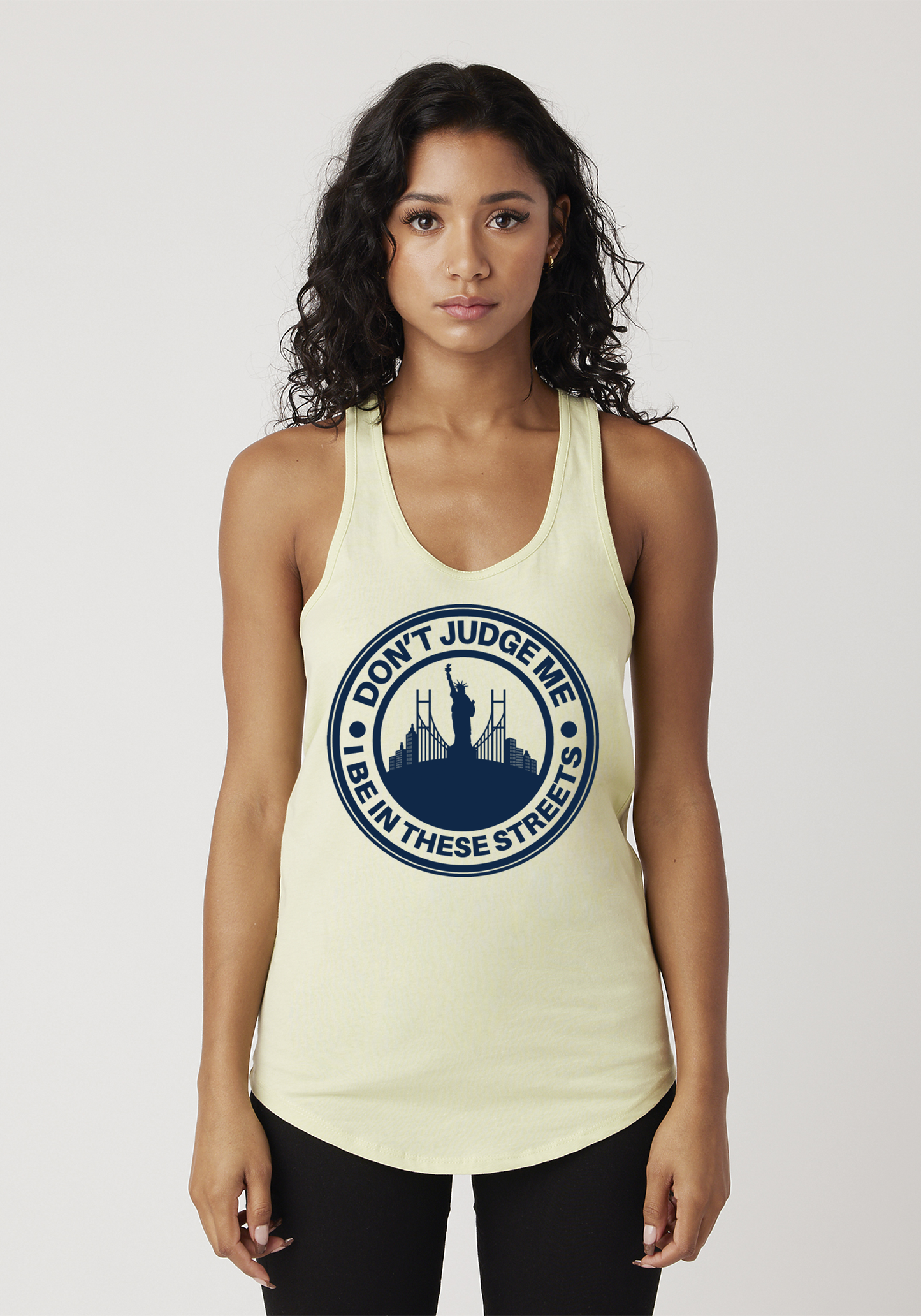 Yellow Women's Racerback Tank - The City