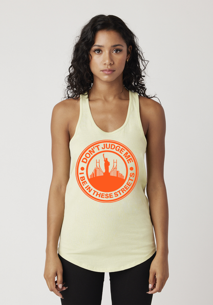 Yellow Women's Racerback Tank - The City