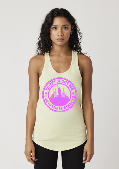 Yellow Women's Racerback Tank - The City