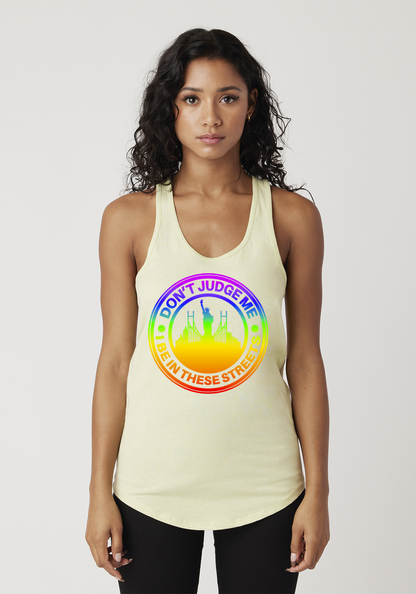 Yellow Women's Racerback Tank - The City