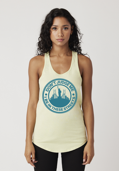 Yellow Women's Racerback Tank - The City