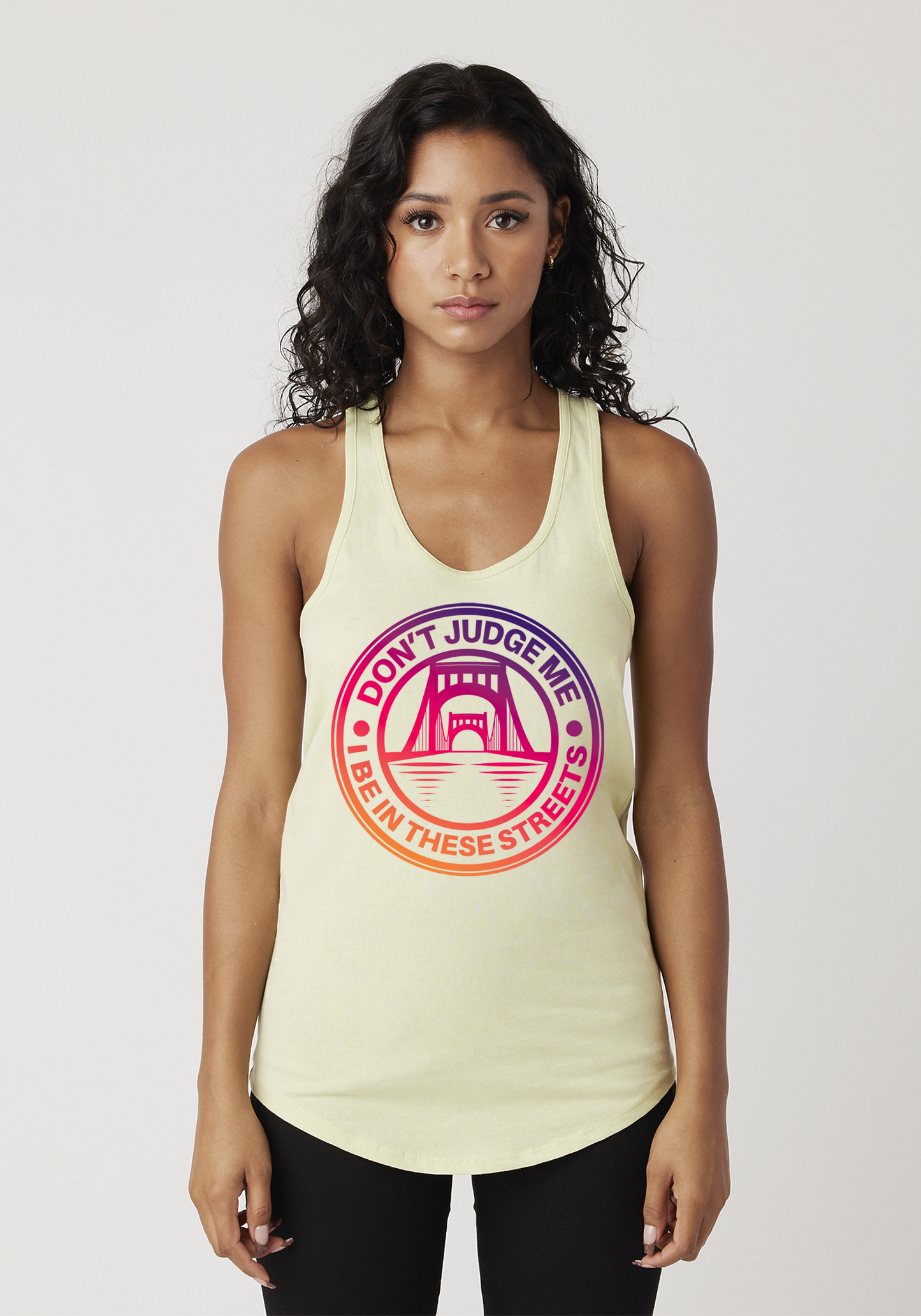 Yellow Women's Racerback Tank - The Capital