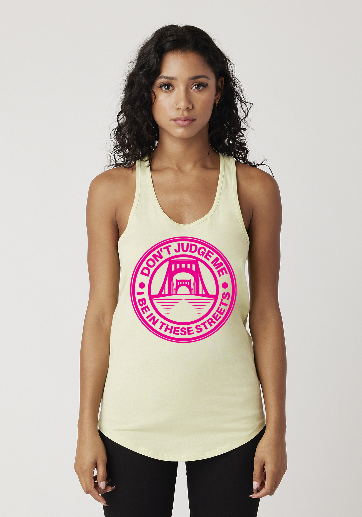 Yellow Women's Racerback Tank - The Capital