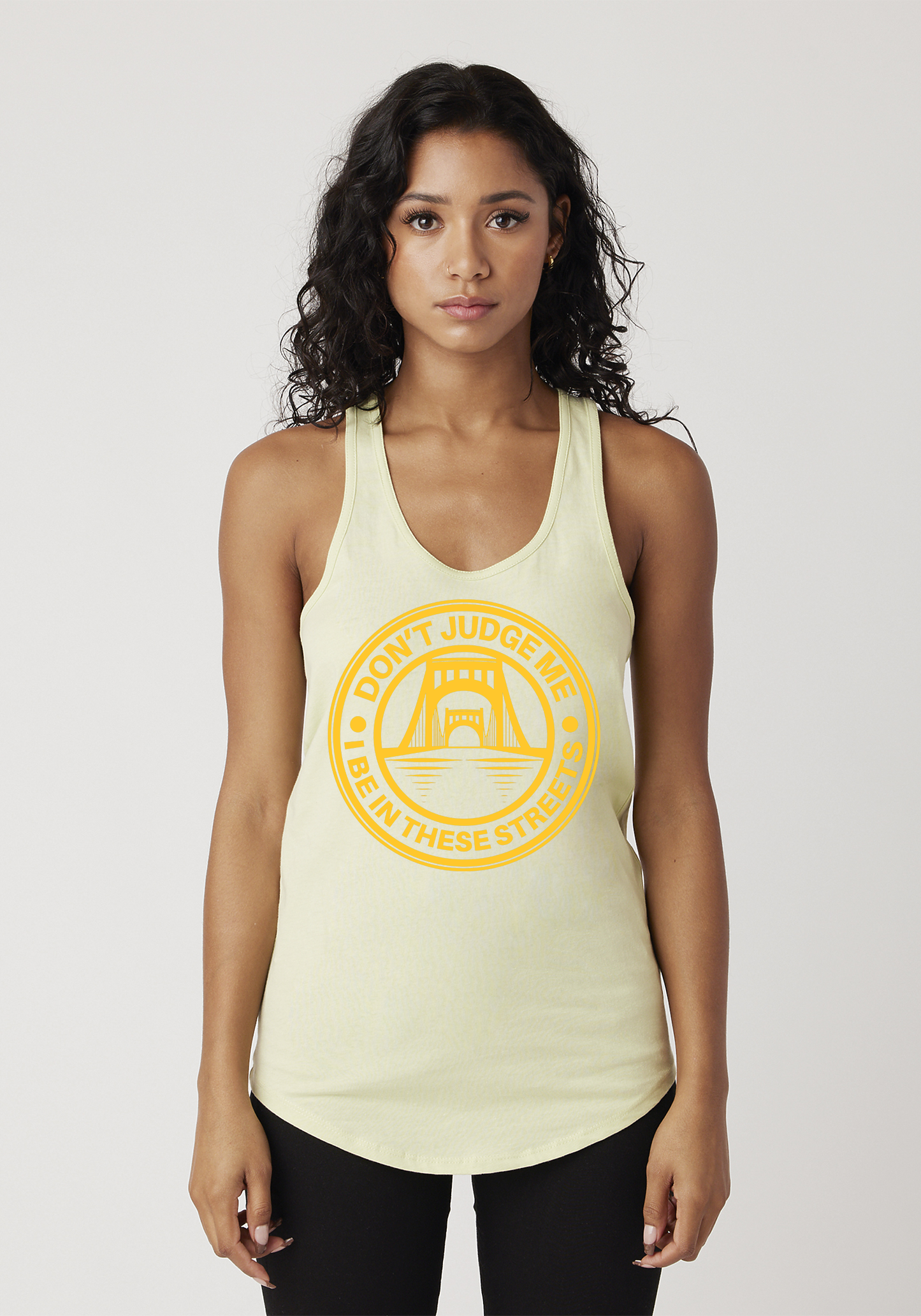 Yellow Women's Racerback Tank - The Capital