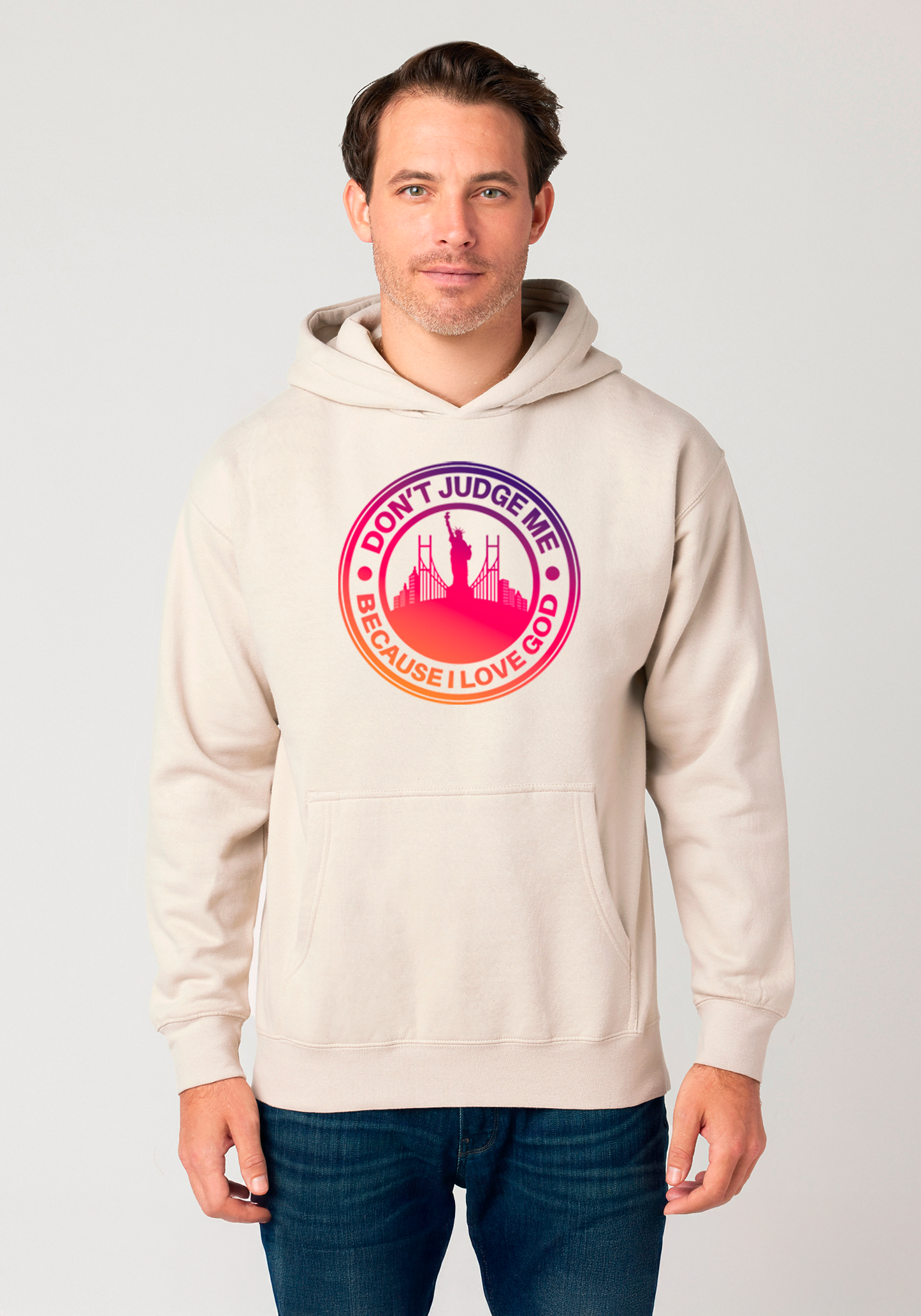 Bone – Unisex Faith Hoodie – The City