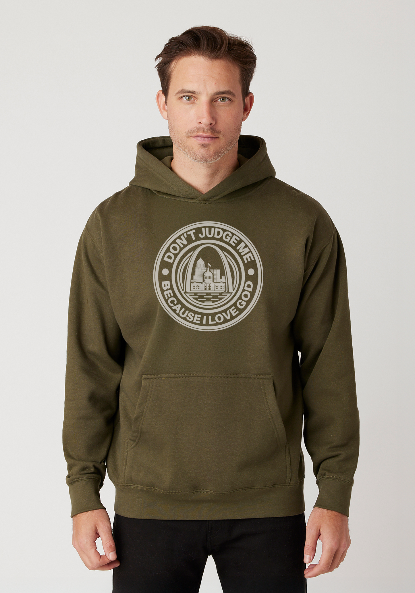 Military Green - Unisex Faith Hoodie – The Lou