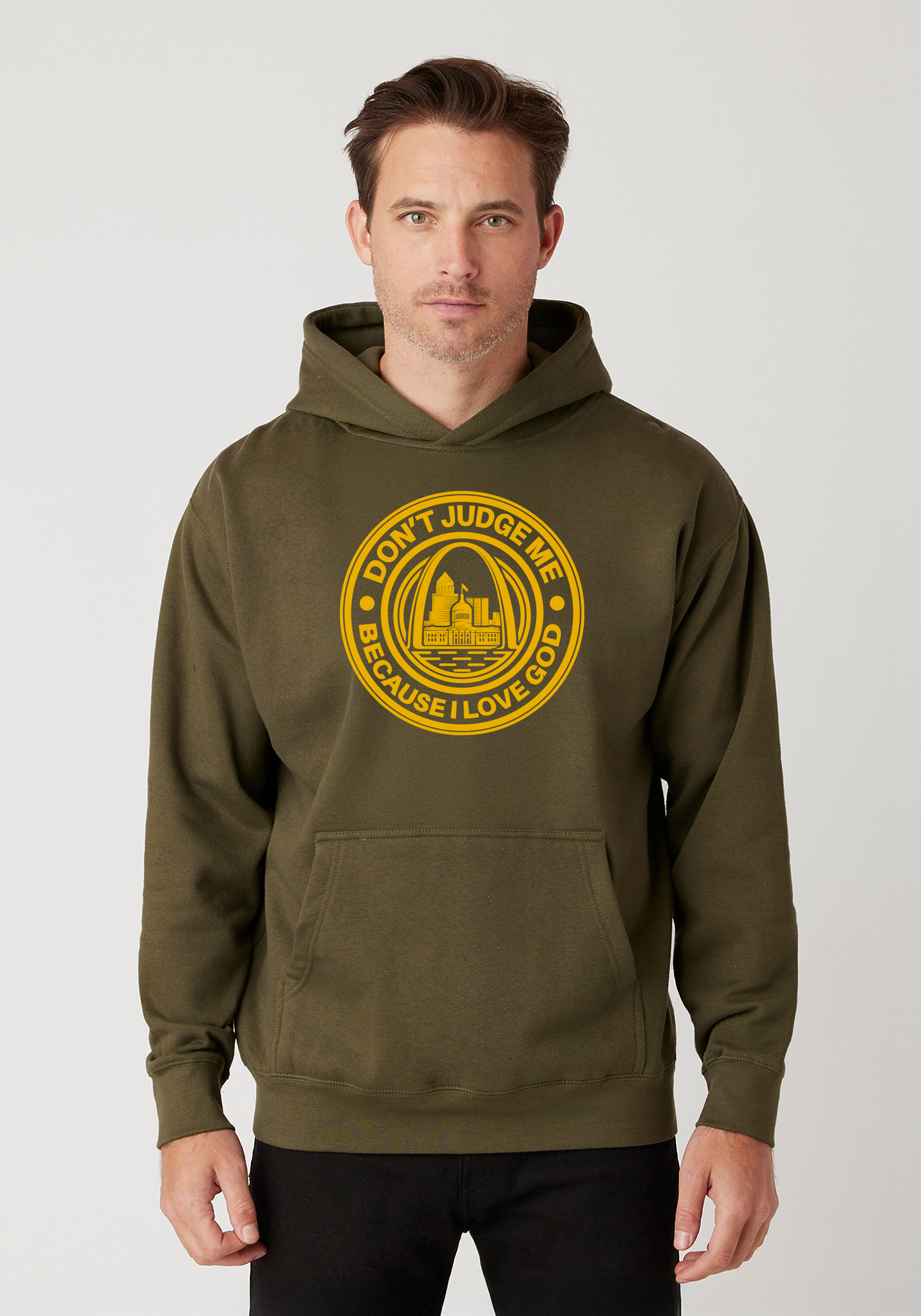 Military Green - Unisex Faith Hoodie – The Lou