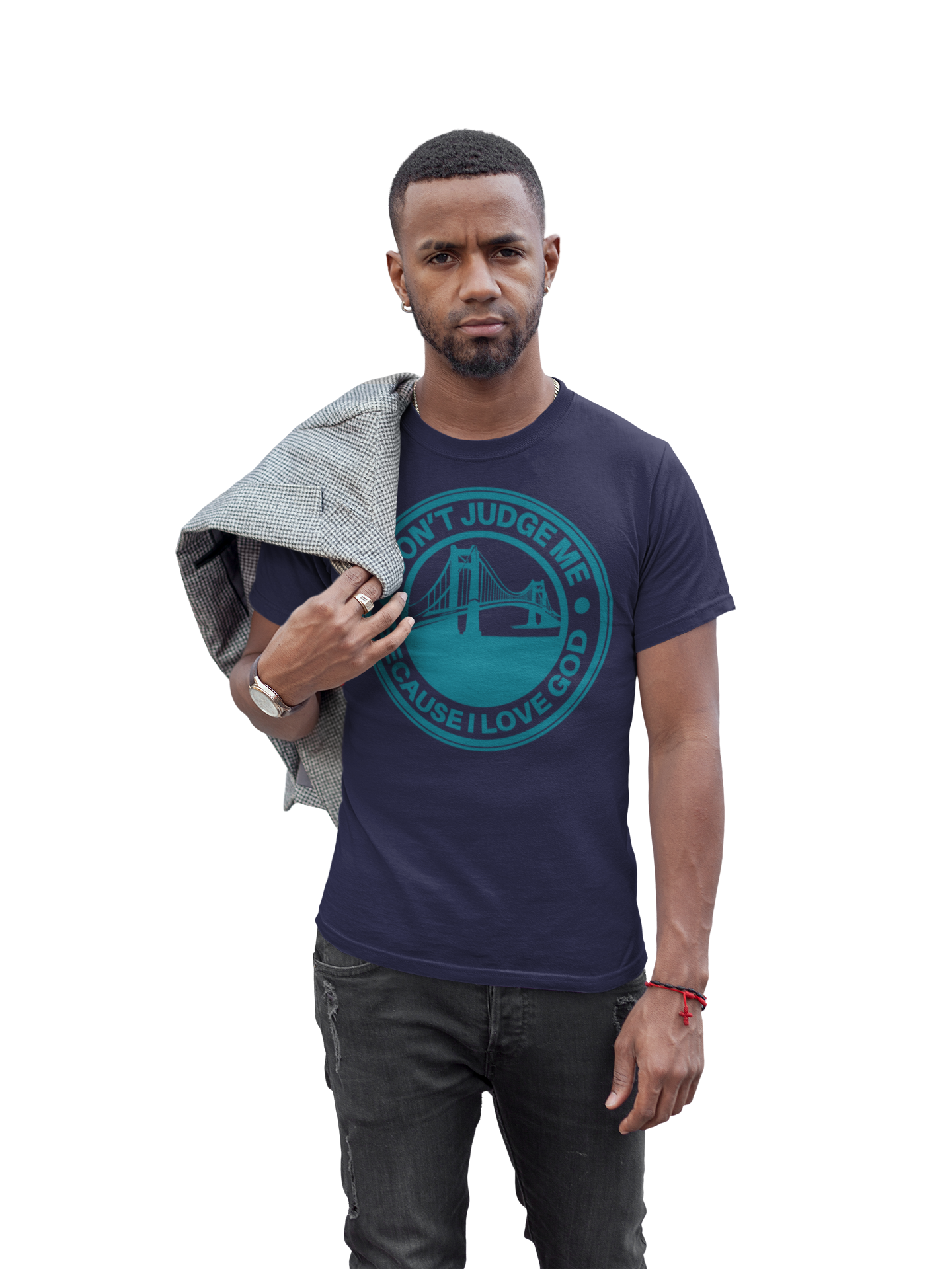 Navy - Unisex Faith Tee – The Bay