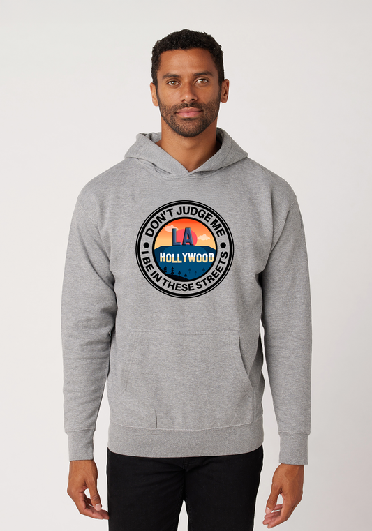 Hollywood - Heather Gray Hoodie