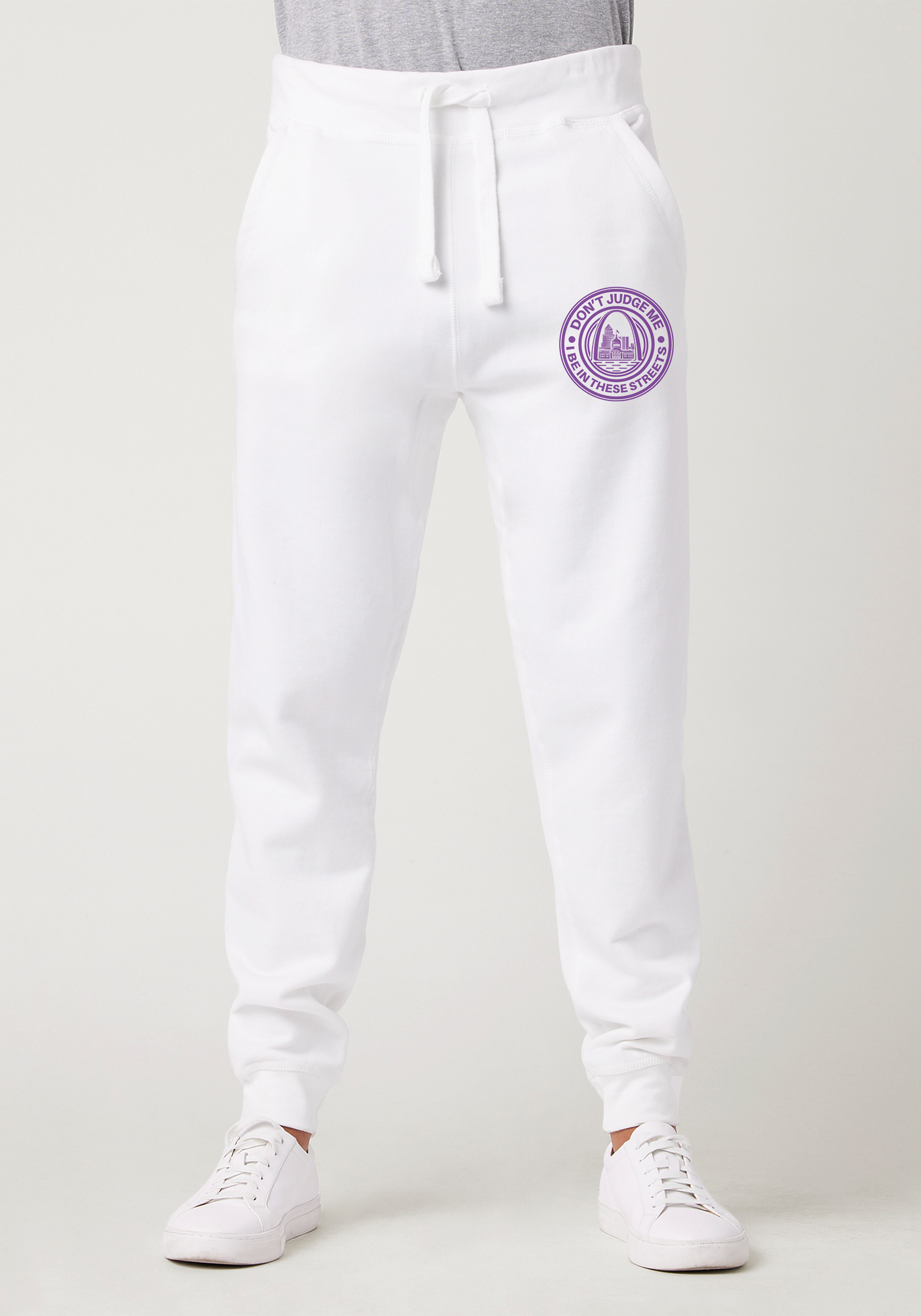 White Premium Jogger - The Lou