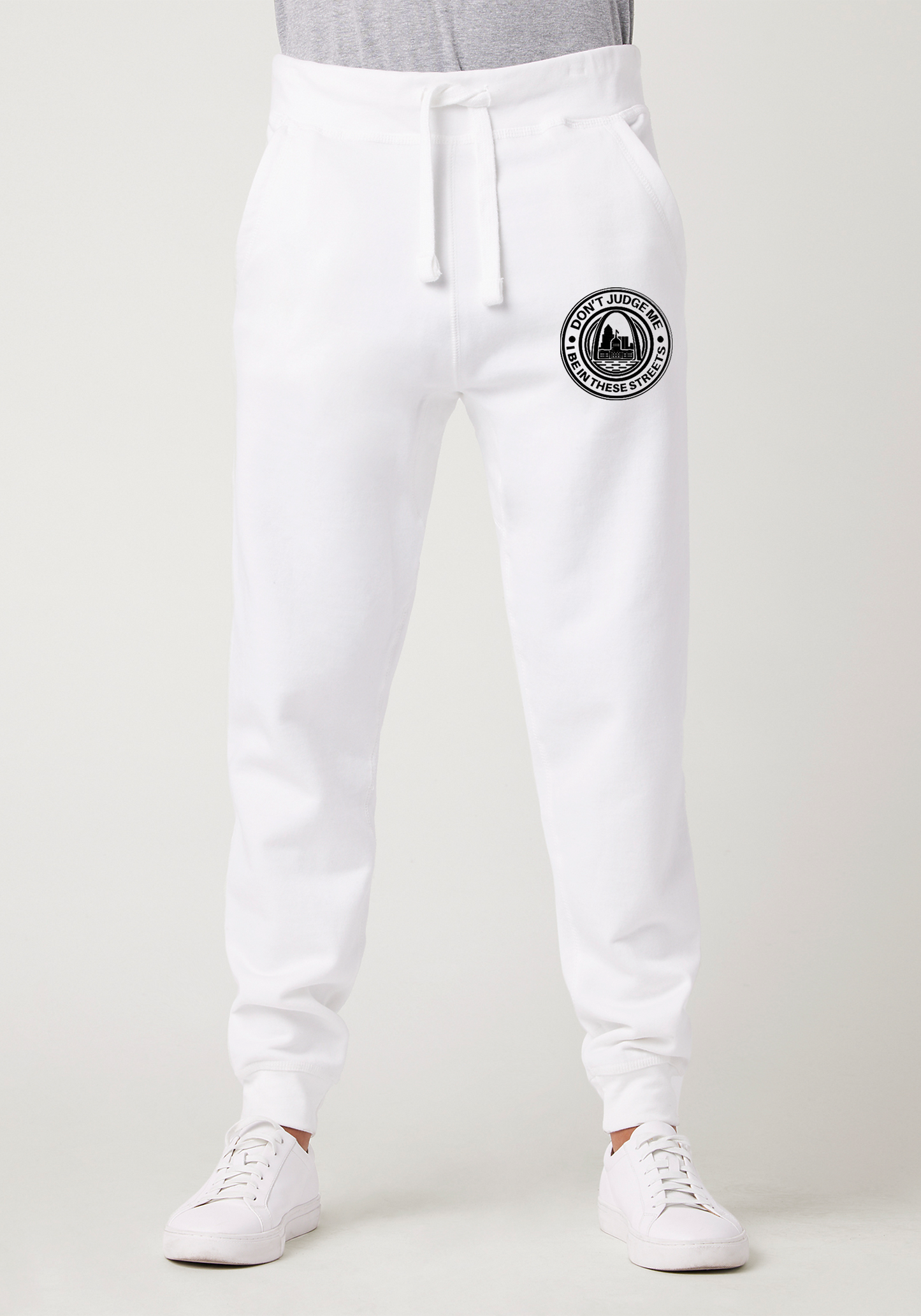 White Premium Jogger - The Lou