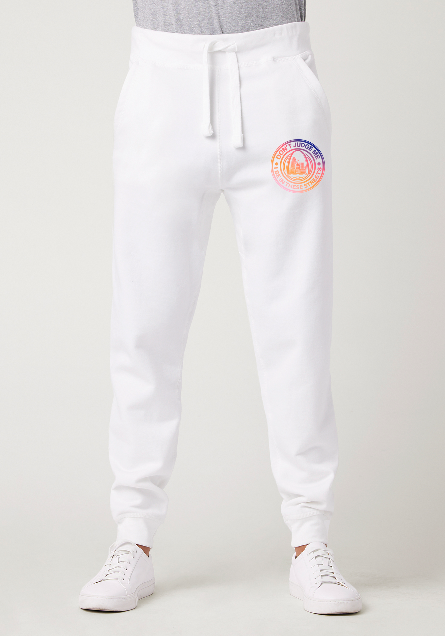 White Premium Jogger - The Lou