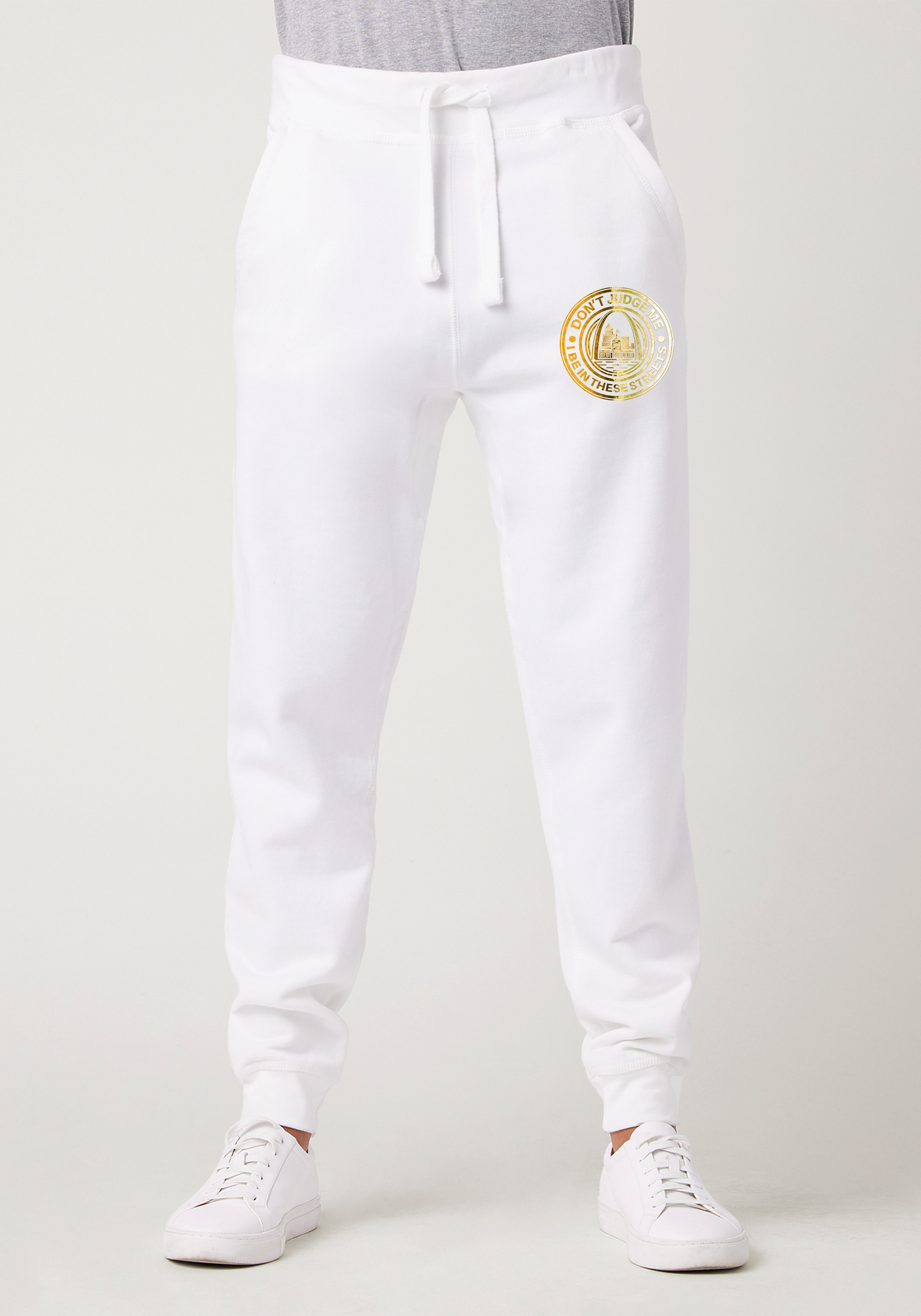 White Premium Jogger - The Lou