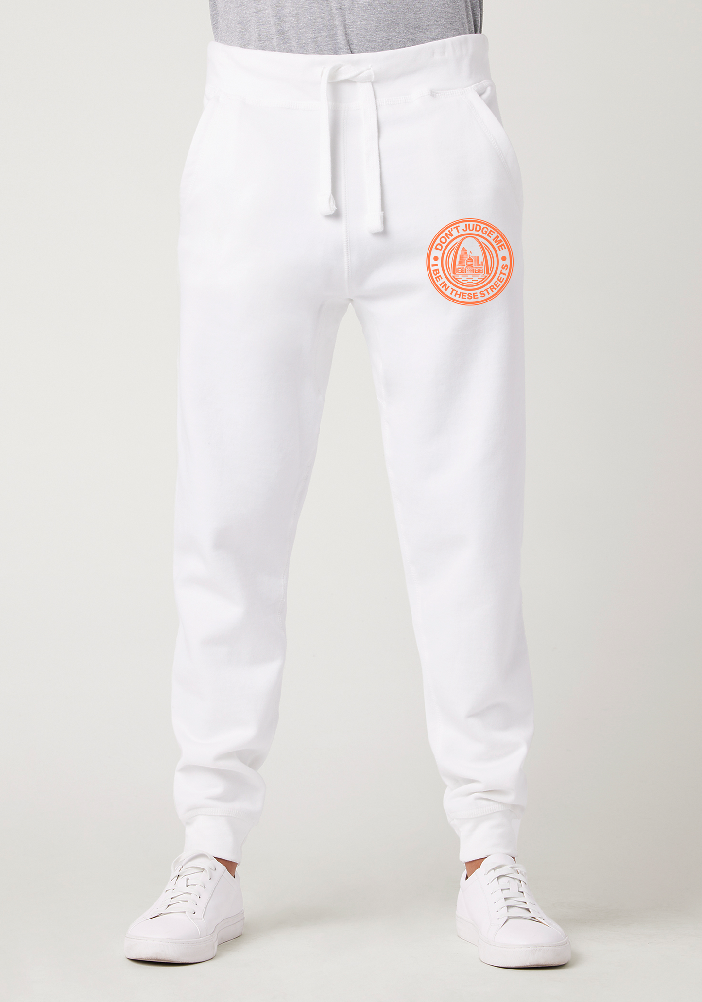 White Premium Jogger - The Lou