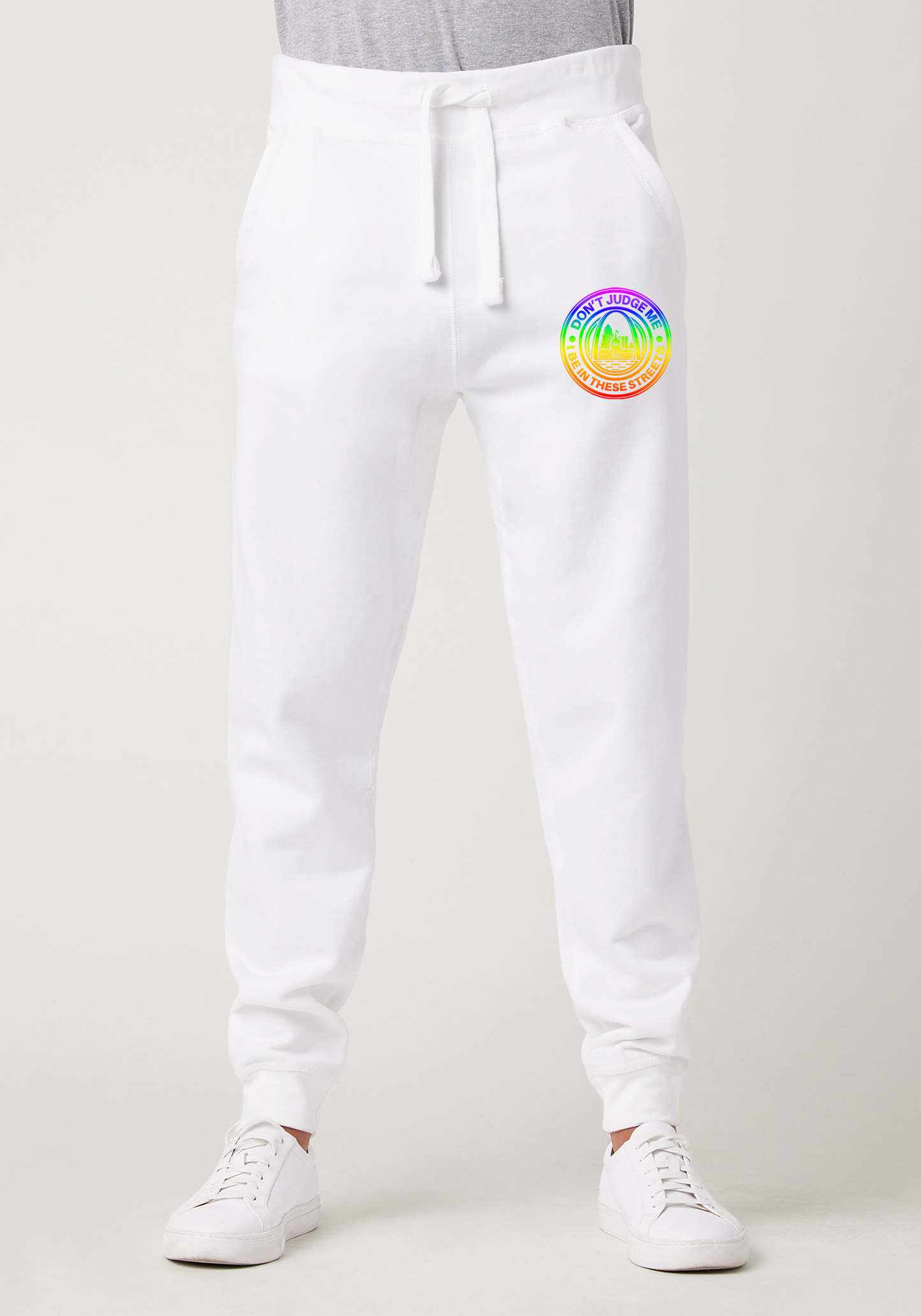 White Premium Jogger - The Lou