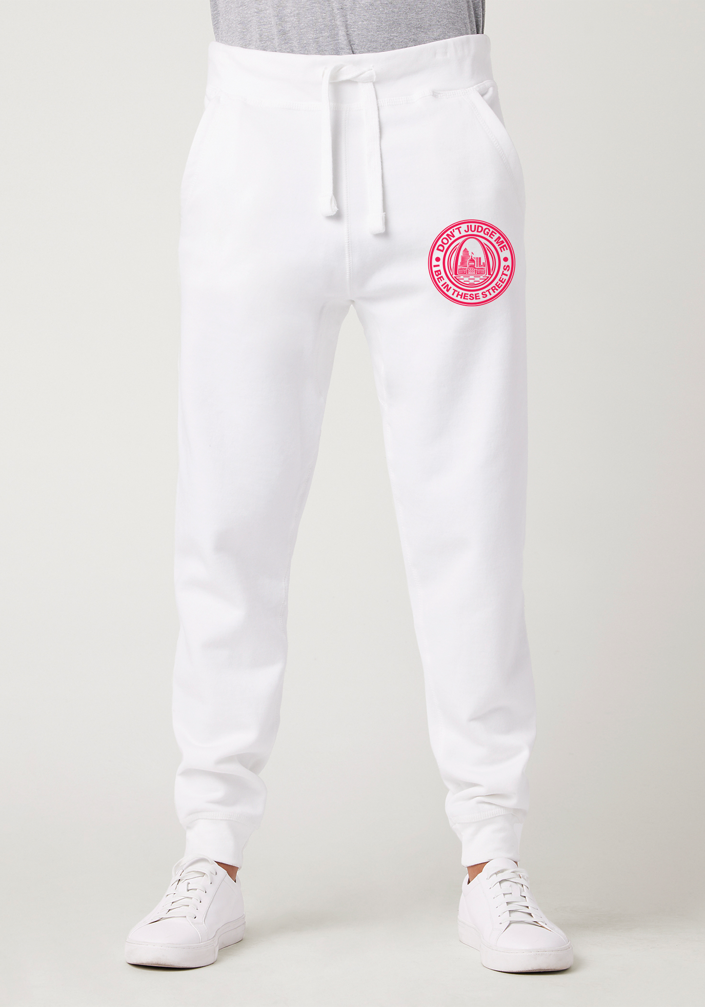 White Premium Jogger - The Lou