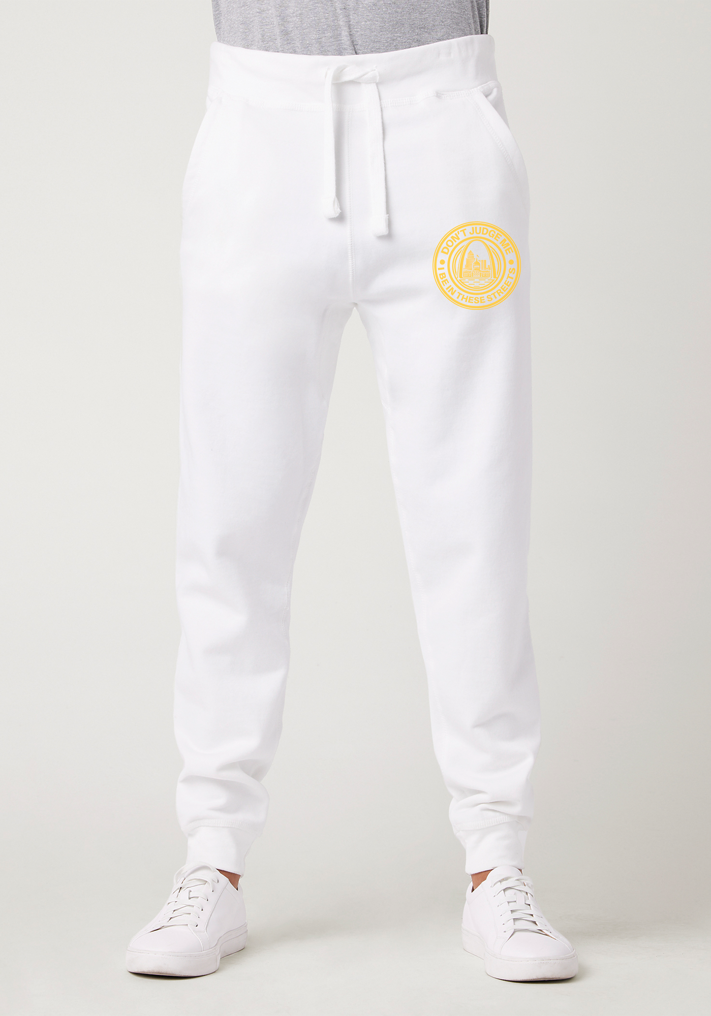 White Premium Jogger - The Lou