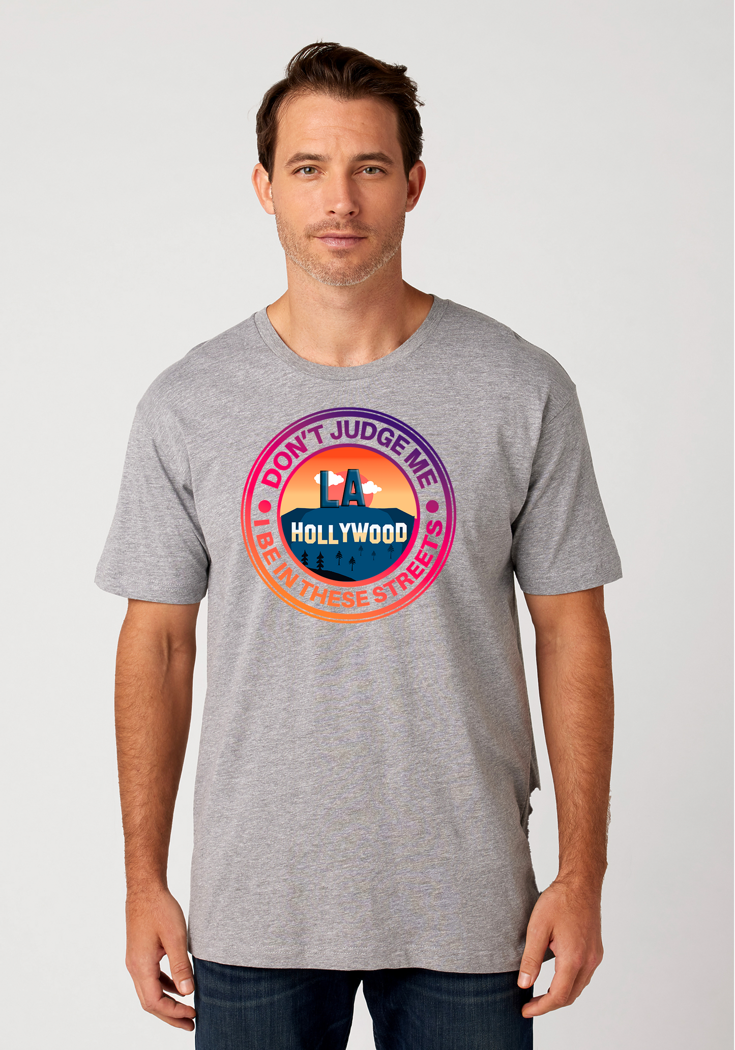 Heather Gray Unisex T-Shirt - Hollywood