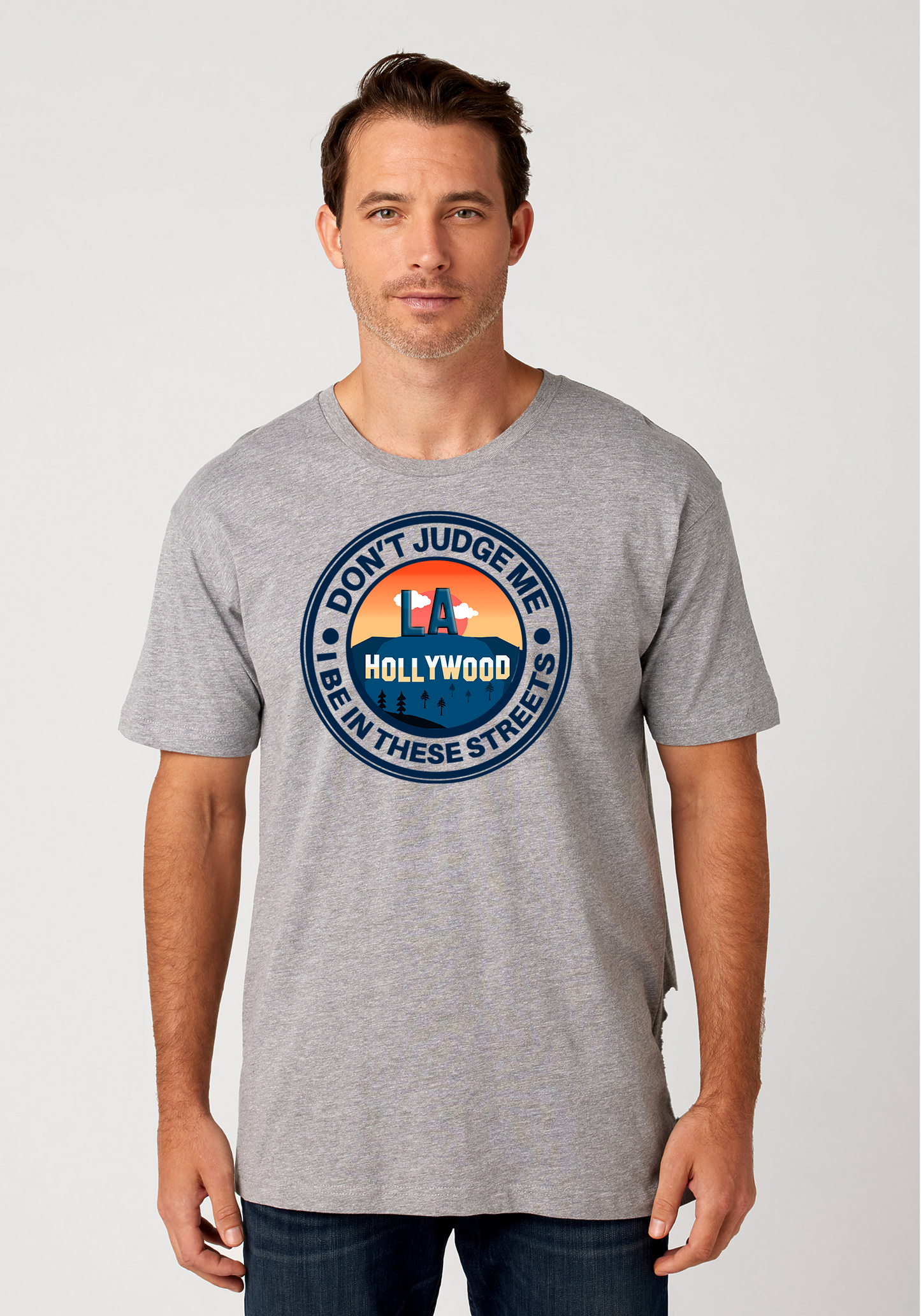 Heather Gray Unisex T-Shirt - Hollywood