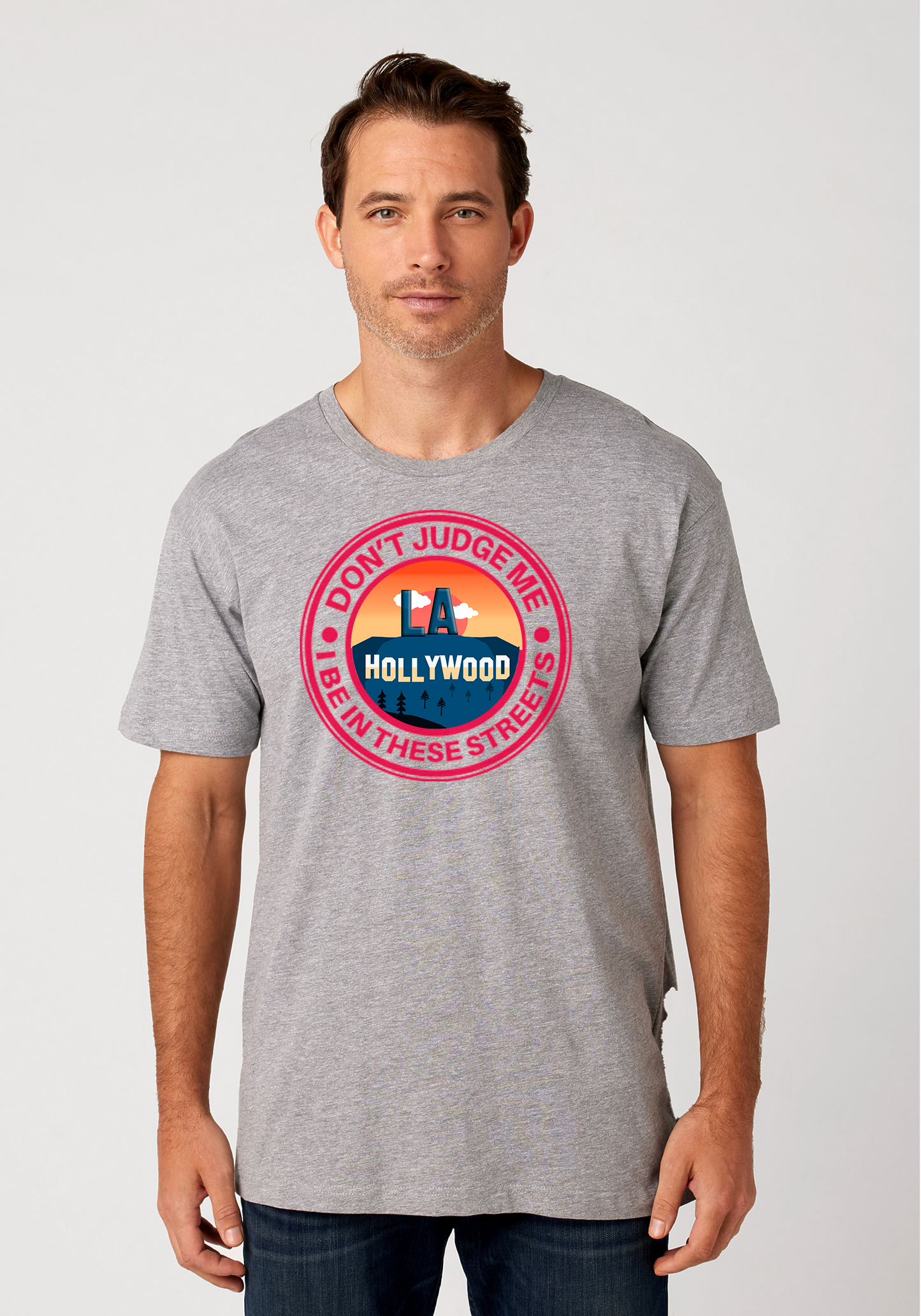 Heather Gray Unisex T-Shirt - Hollywood